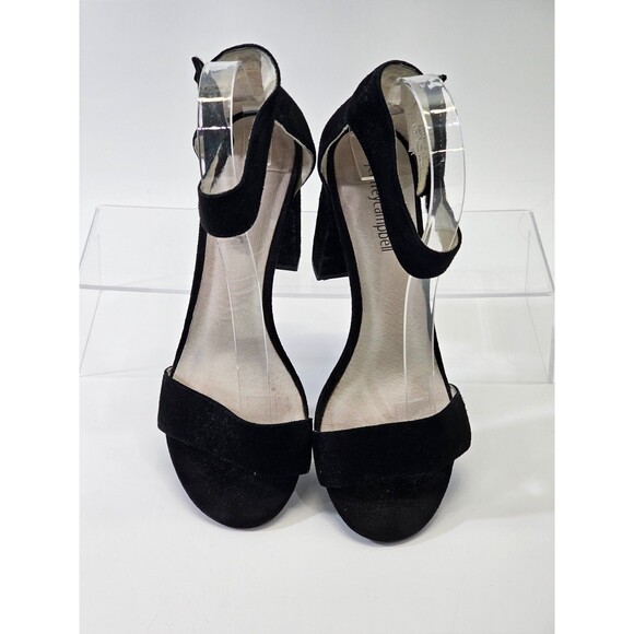 MDS Women's‎ 7.5 Jeffrey Campbell Lindsay Black Suede Sandal High Heel Pumps EUC - Picture 5 of 9